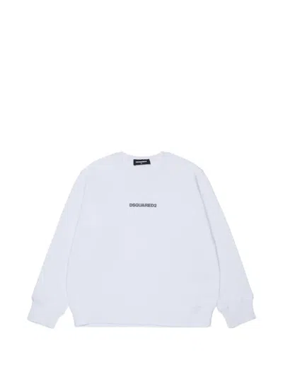 DSQUARED2 LOGO-PRINT COTTON SWEATER