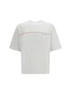 Dsquared2 Men White Crewneck T-shirt With Logo Lettering On The Front In Cotton Man In White