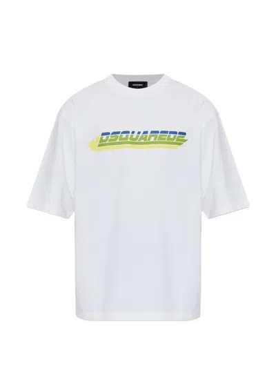 Dsquared2 Logo-print Cotton T-shirt In White