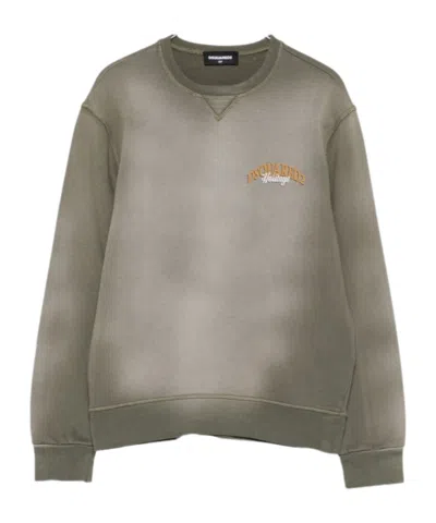 Dsquared2 Logo-print Crew Neck Sweatshirt In Multi