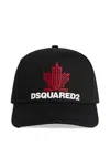 Dsquared2 Logo-print Distressed Baseball Cap In Black