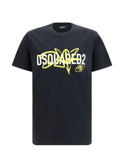Dsquared2 Logo-print Graffiti T-shirt In Animal Print