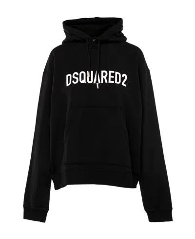 Dsquared2 Logo-print Hoodie In Black