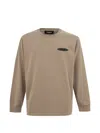 Dsquared2 Logo-print Kangaroo-pocket T-shirt In Brown