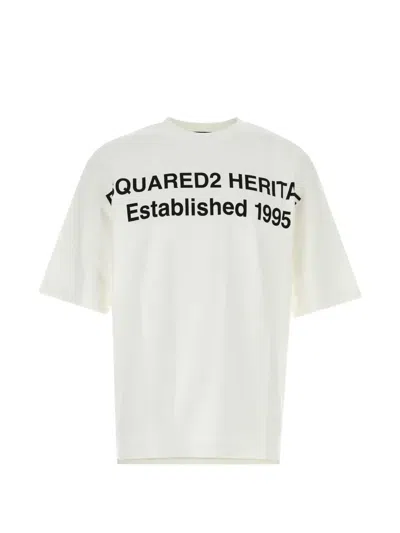 Dsquared2 Logo-print Loose-fit T-shirt In Neutral