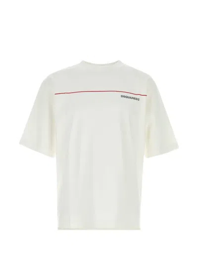 Dsquared2 Logo-print Loose-fit T-shirt In White