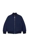 Dsquared2 Logo-print Maple-leaf Padded Jacket In Blue