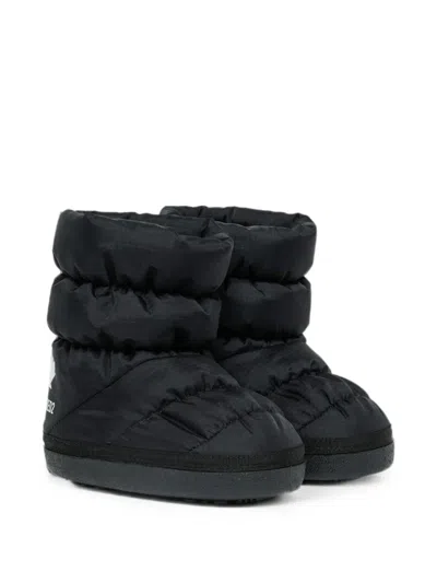 Dsquared2 Kids' Logo-print Padded Boots In Black