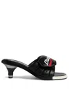 Dsquared2 Logo-print Padded Mules In Black