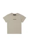 Dsquared2 Logo-print Press-stud T-shirt In Neutral
