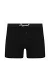 Dsquared2 Logo-print Ribbed Boxers In 블랙