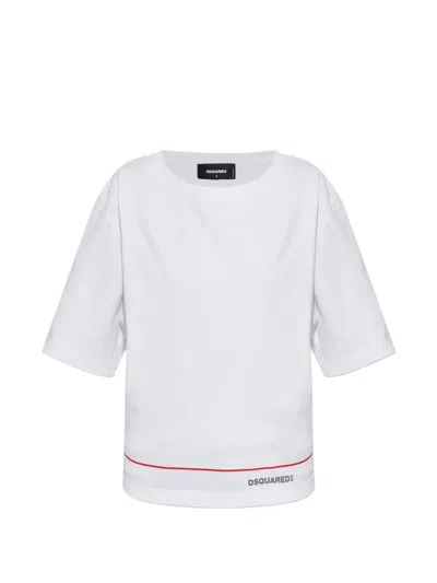 Dsquared2 Logo-print Short-sleeve T-shirt In White