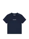Dsquared2 Logo-print Shoulder-button T-shirt In Blue