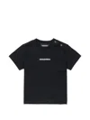 Dsquared2 Logo-print Shoulder-button T-shirt In Black