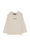 Dsquared2 Logo-print Shoulder-button T-shirt In Neutral