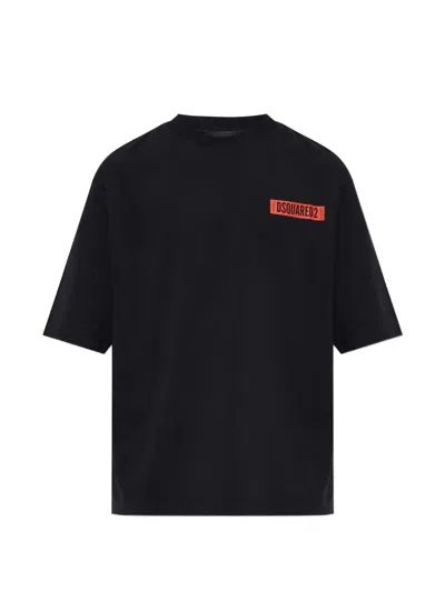 DSQUARED2 LOGO-PRINT SKI-PASS T-SHIRT