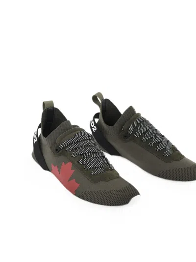 Dsquared2 Logo-print Sneakers In Green