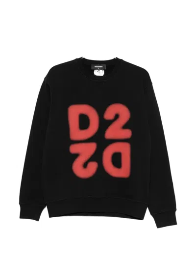 Dsquared2 Logo-print Sweatshirt In Black