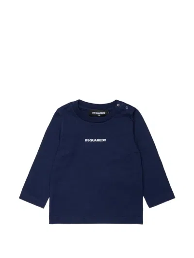 Dsquared2 Babies' Logo-print Sweatshirt In Blue