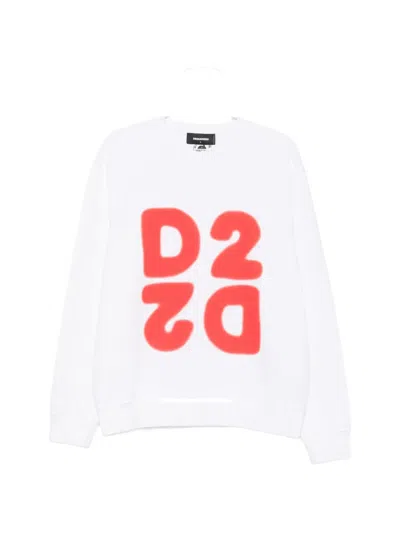 Dsquared2 Logo-print Sweatshirt In White