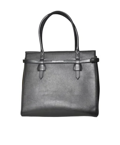 Dsquared2 Logo-print Tote Bag In Gray
