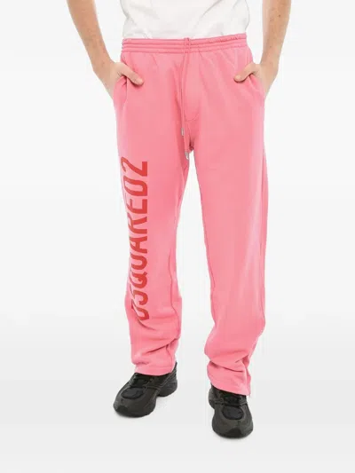 Dsquared2 Logo-print Track Pants In Pink