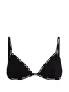 Dsquared2 Logo-print Triangle Bra In Black