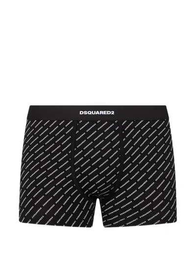 Dsquared2 Logo-print Trunks In Black