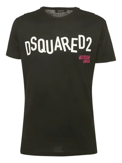 Pre-owned Dsquared2 Logo-print T-shirt In Black