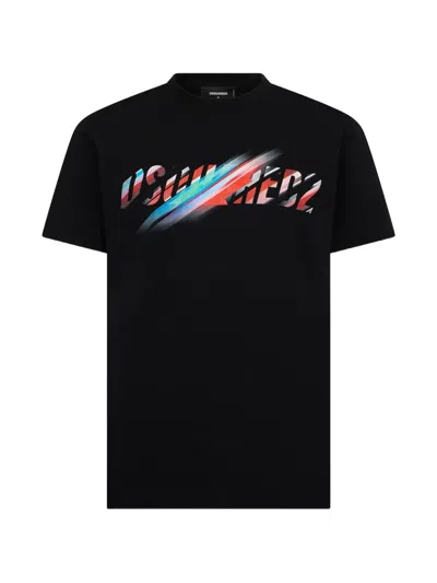 Dsquared2 Logo-print T-shirt In Black