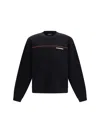 Dsquared2 Cotton Sweatshirt Crew Neck Long Sleeves In Black