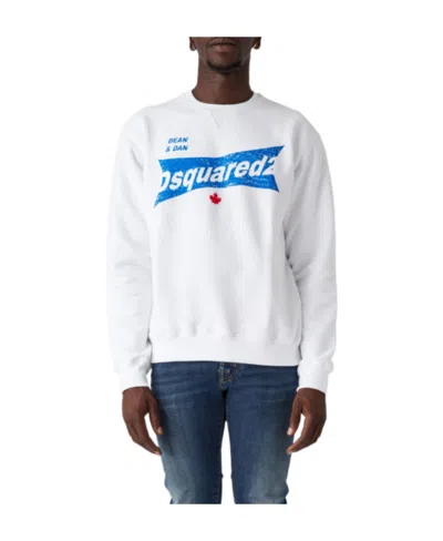 Dsquared2 Logo-printed Crewneck Sweatshirt In White