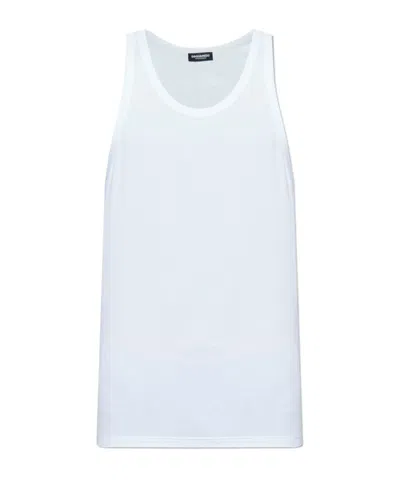 Dsquared2 Logo-printed Vest In Blue
