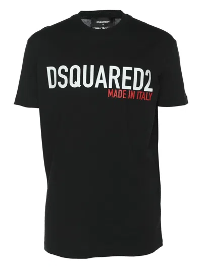 Pre-owned Dsquared2 Logo印花t恤 In Black