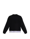 Dsquared2 Dsquared Black Cotton Oversize Sweatshirt In Black
