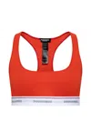 Dsquared2 Logo-underband Racerback Bra In Red