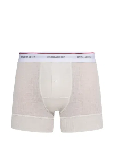 Dsquared2 Logo-waistband Boxers In Neutral