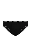Dsquared2 Logo-waistband Briefs In Black
