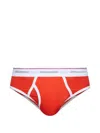Dsquared2 Logo-waistband Briefs In Red