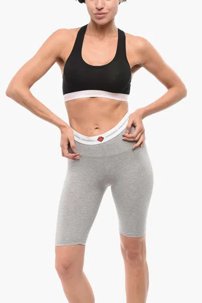 Dsquared2 Logo-waistband Sports Bra In Black