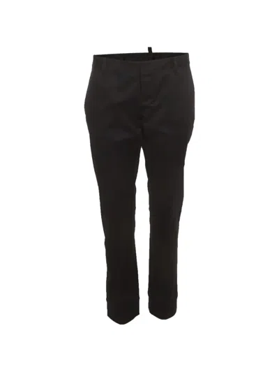 Pre-owned Dsquared2 Londean Slim-fit Trousers In Black