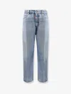 Dsquared2 Faded Wash Five-pocket Belt Loop Trousers In Blue