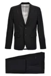 Dsquared2 Tailored Two-piece Wool Suit With Refined Texture In Black