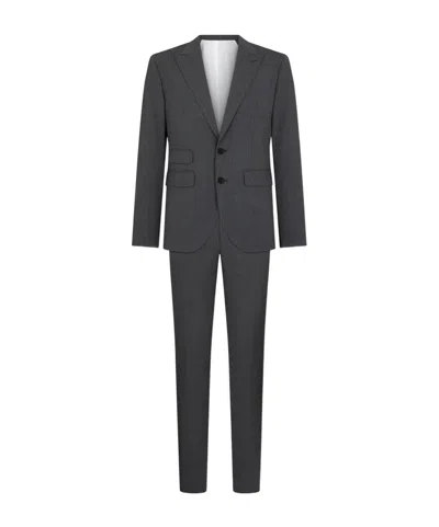 Dsquared2 London Two-piece Single-breasted Suit In Gray