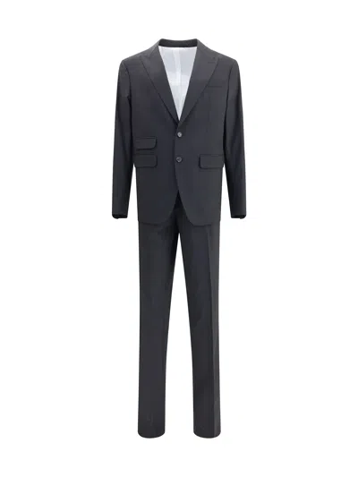 Dsquared2 Black Fleece Wool Two-piece Suit