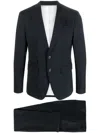 Dsquared2 Pinstripe-pattern Three-piece Suit In Black
