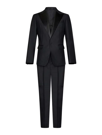 Dsquared2 London Suit In Black Wool
