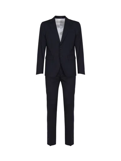 Dsquared2 Paris Fit Single Breasted Wool Suit In Blue