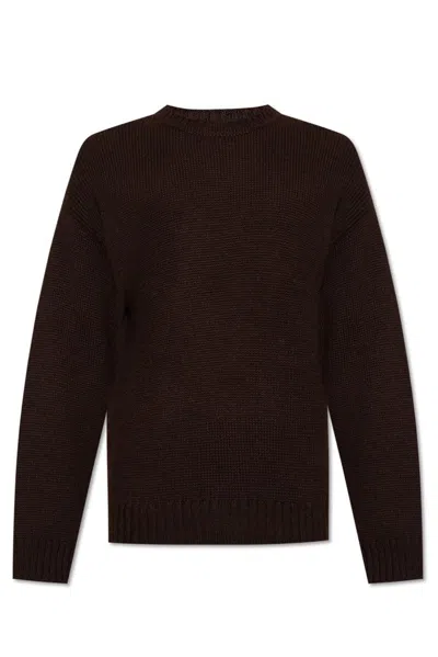 Dsquared2 Long-sleeved Crewneck Jumper In Brown