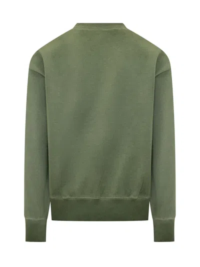 Dsquared2 Long Fit Military Knit Pullover In Green